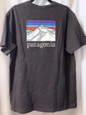 Patagonia Black Graphic Tee with Pocket Men’s
